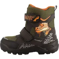 Lurchi Snowboots 'Kepa' donkerbeige / kaki / olijfgroen / oranje