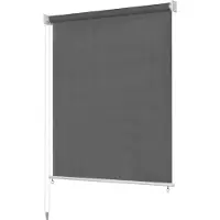 vidaXL Buitenrolgordijn, 225 (breedte) x 140 (hoogte) cm, antraciet