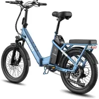 Fafrees F20 Flex Opvouwbare Elektrische Fiets – 36V 25Ah Accu, 120km Bereik, 7-Speed Shimano, Dubbel Geveerd, Torque Sensor – Haze Blauw