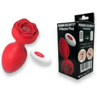 Power Escorts Princess Rode Remote Plug – Oplaadbaar