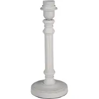 Clayre & Eef Witte Lampenvoet Ø 12*31 cm E27/max 1*40W 6LMP743