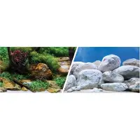 Aqua Marina 3d-watertuin En Stenen Aquarium Achtergrond