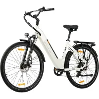 TTGO C3 SE 28 INCH Elektrische Stadsfiets - 250W Motor - 36V 18Ah Accu - Aluminium Lage Instapframe - 28×2.0 Inch Wielen - Shimano 7 Versnellingen - Max Bereik 80-120km - Wit