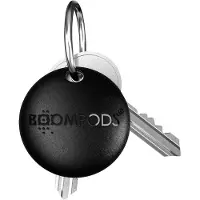 Boompods , Airtag Sleutelhanger Model Boomtag Compatibel Apple Find My IPX5, Zwart