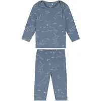 Prénatal baby pyjama zeehond rib - Voor jongens en meisjes - Unisex - Blauw - Maat 68
