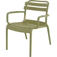 Les Loungestoel Torvi - PP frame - UV resistant - Groen