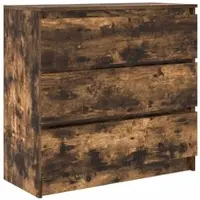 vidaXL Dressoir 80x35x76 cm spaanplaat gerookt eikenkleurig