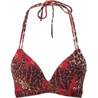 Lingadore Bikinitop beige / bloedrood / zwart