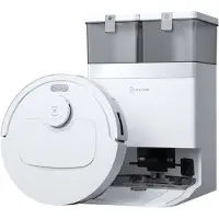 Ecovacs DEEBOT T30e OMNI Robotstofzuiger met dweilfunctie- 25.000 Pa- OZMO Turbo 2.0 dweilen- ZeroTangle 3.0 anti-klit-Triple-V-hoofdborstel- Omni-station-Wit