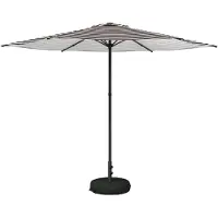 vidaXL Tuinparasol met voet 300 x 300 cm Polyester Rechthoekig