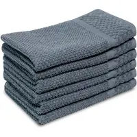 PHLOX Soft popcorn gastendoekjes 30x50 cm set van 6 100% katoen 500 g/m2 -
