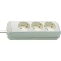 Brennenstuhl 1158610015 Stekkerdoos | Eco-Line | 3 Sockets | Wit | 1,5 meter