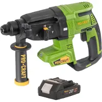 Procraft PHA40bb accu-boorhamer 20 V 2,6 J SDS plus borstelloos + 1x accu 2,0 Ah - zonder oplader