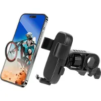 VHV - Telefoonhouder - waterdichte telefoonhouder scooter - met LED verlichting - voor scooter, motor, elektrische fiets
