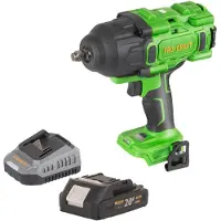 Procraft PWA80bb accu-slagmoersleutel 20 V 1600 Nm 1/2" borstelloos + 1x accu 2,0 Ah + oplader