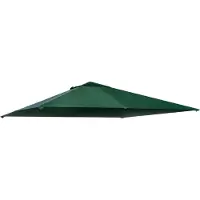 Outsunny Sunny Partytentdak vervangend partytentdak polyester partytentafdekking groen 3 x 3 m