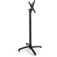 Oviala - Tafelpoot met kantelsysteem van 108 cm in zwart aluminium - Klipo
