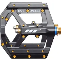HT Components ME03T EVO+ Flat Pedal Pair Black