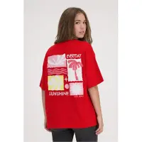 Cars Jeans T-shirt met backprint rood Meisjes Katoen Ronde hals Backprint - maat 140
