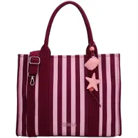 Zebra trends Mira Shopper bordeaux rood