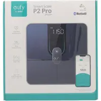 Eufy Smart Scale P2 Pro - Digitale Badkamerweegschaal - WiFi - Bluetooth - IPX5 Waterdicht - ITO - 3D Model - 16 metingen waaronder Gewicht - Hartslag - Lichaamsvet - BMI - Spiermassa en Botmassa