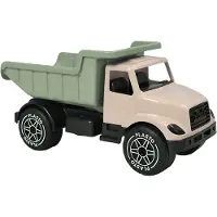Plasto Kiepwagen Zandkleur 60 cm - Speelgoedvoertuig - Stille Wielen - Kantelbare Bak - Special Edition Zachte Neutrale Kleuren - Gemaakt in Finland - Vanaf 1 Jaar