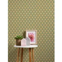 A.S. Création Retro Chic - Groen - Retro - 395381