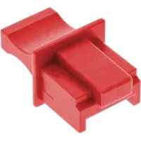 InLine RJ45 (m) afsluitcovers voor RJ45 (v) poorten - 100 stuks / rood