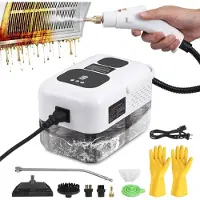VHV - Stoomreiniger - Handstoomreiniger - Elektrische stoomreiniger - Krachtig 2500W - Met 6 opzetborstels - Voor badkamer, meubels en keuken - Diepe reiniging - Wit