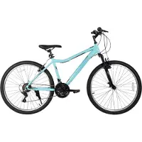 Happiq Mountainbike – Voor dames – 21 versnellingen, stalen frame, verende vork – 66 cm wielen, groen