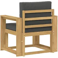 vidaXL Buitensofa Polyester Wit en Anthraciet
