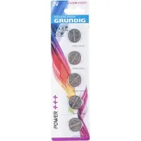 Grundig Knoopcel batterijen CR2025 - 3V - Lithium - 5x stuks - knoopcelbatterijen/ knoopbatterijen