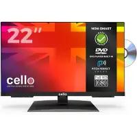 Cello C2224F, 55,9 cm (22 inch), 1920 x 1080 pixels, Full HD, LED, DVB-CI, DVB-S, DVB-S2, DVB-T, DVB-T2, zwart