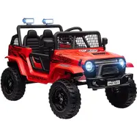 AIYAPLAY Kinderrijauto voor off-road speelplezier Kunststof, metaal 109L x 67B x 68,5H cm Rood