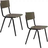 Zuiver Back to School Matte eetkamerstoel (set van 4)