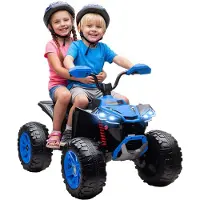AIYAPLAY Elektrische kinderauto Kunststof, Metaal 109L x 68,5B x 76H cm Blauw