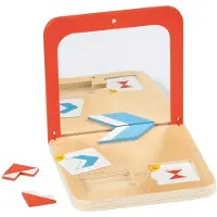 Goki Educatief spel - - Magische spiegel - 42 uitdagingen - 4 niveaus - Magnetische sluiting