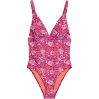 Marc O'Polo Badpak ' Abstract Leaf ' oranje / pink / rosa