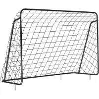 Songmics Voetbaldoel voor kinderen, Zwart