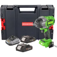 Procraft PWA36bb accu-slagmoersleutel 20 V 850 Nm 1/2" borstelloos + 2x accu 2,0 Ah + oplader + RHINO-gereedschapskoffer