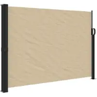 vidaXL Windscherm uittrekbaar 140x600 cm beige