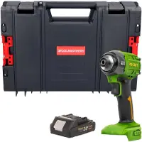 Procraft PS22bb accu-slagmoersleutel 20 V 230 Nm 1/2" borstelloos + 1x accu 2,0 Ah + RHINO-gereedschapskoffer - zonder oplader