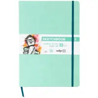 Clairefontaine DFY - Schetsboek - A4 - 140 g - Mint groen - 80 vellen