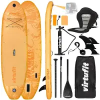 VirtuFit Supboard Cruiser 305 - Oranje - Met Kajak zitje, accessoires en draagtas