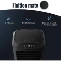 JAP Aircooler – 4-in-1, 500 m³/h, 10 liter – 65 W – 38,2 x 31,6 x 76 cm – Zwart