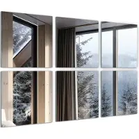 Wallfluent Spiegel Tegels - Zelfklevende Spiegeltegels - 30 cm x 30 cm - Spiegel Wandtegels - Zelfklevende Spiegel Tegels - Set van 6 - Tegelspiegel - Plakspiegel Tegels