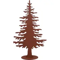 UNUS Decoratieve standaard kerstboom van metaal roestlook