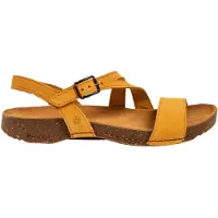 Art Sandalen met riem 'I Breathe' safraan