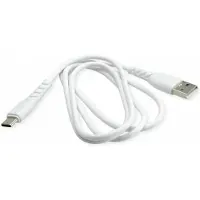 BIOnd USB-A naar USB-C kabel, 1 meter, wit, gemaakt van gerecycled plastic