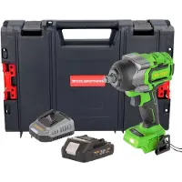 Procraft PWA36bb accu-slagmoersleutel 20 V 850 Nm 1/2" borstelloos + 1x accu 2,0 Ah + oplader + RHINO-gereedschapskoffer